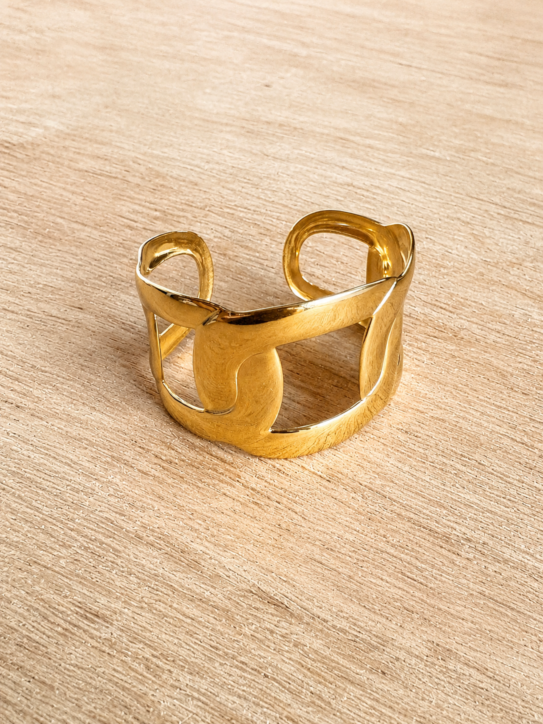 Bracelet jonc dorée