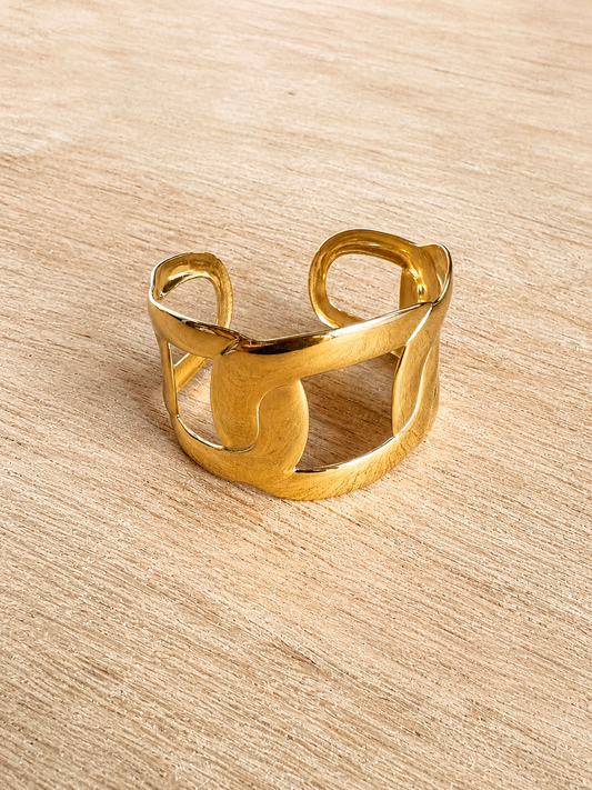 Bracelet jonc dorée