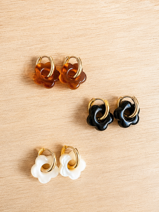 Boucles d’oreilles fleur