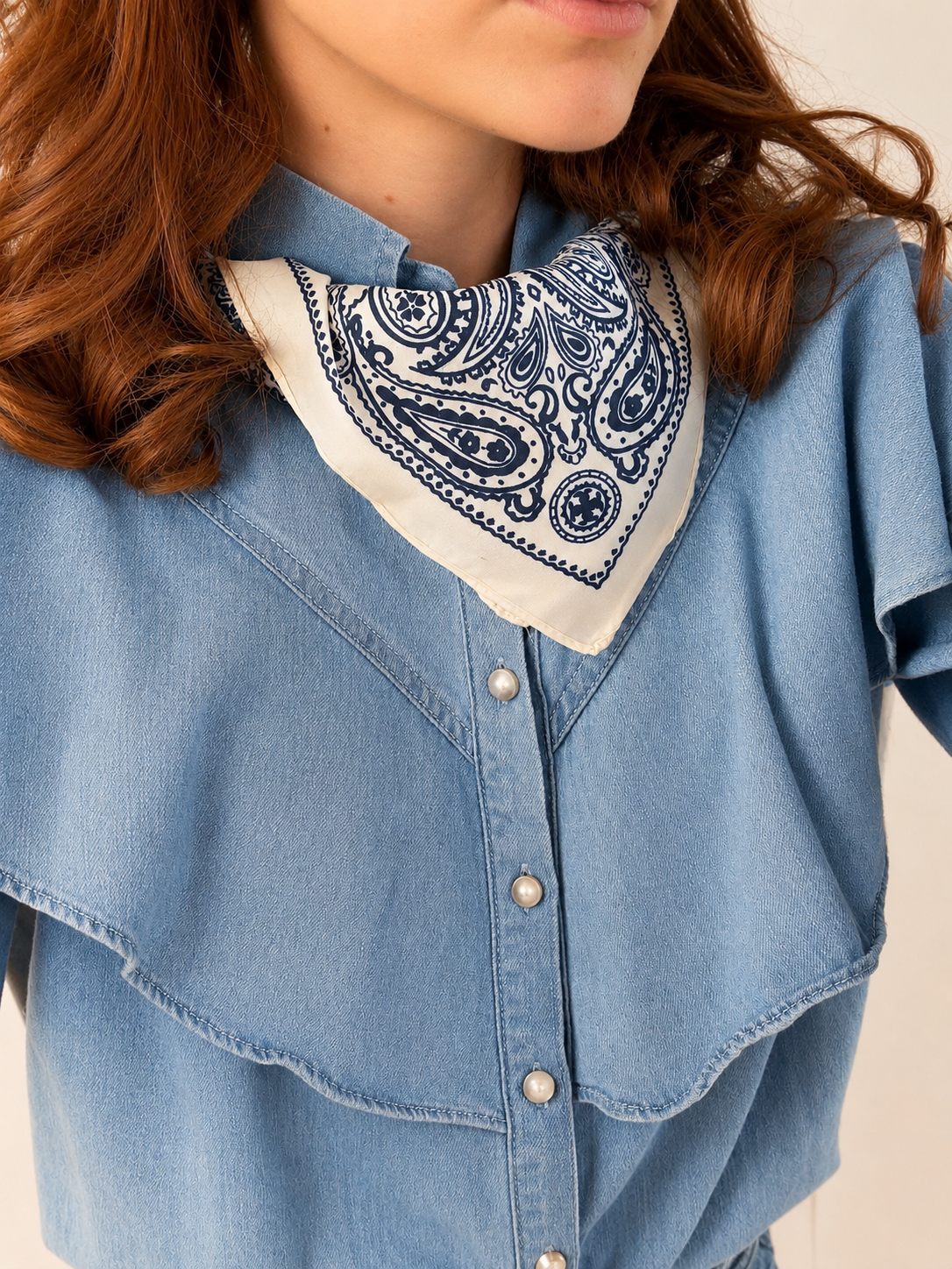 Foulard bleu