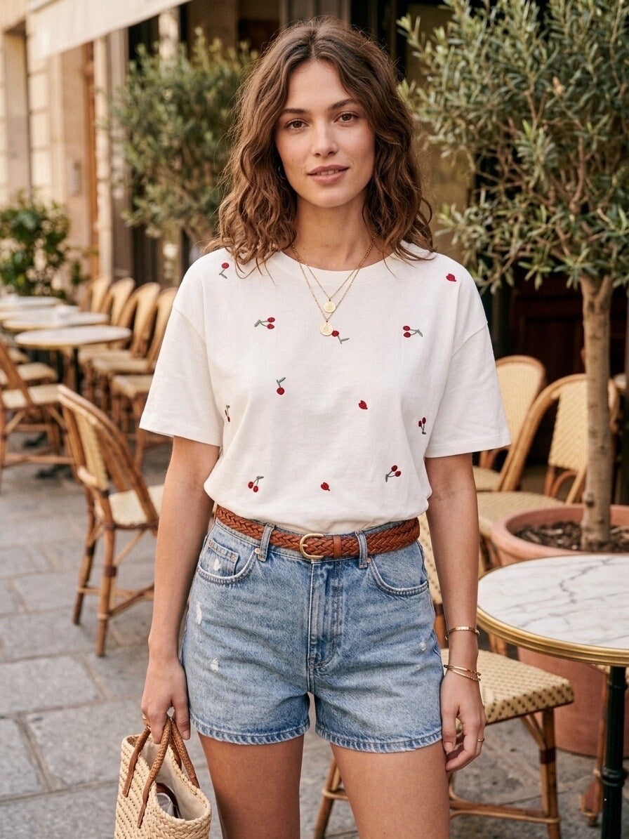 T-shirt cerise